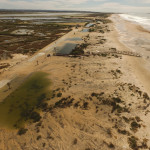 Playa de Camposoto tras la Borrasca Emma